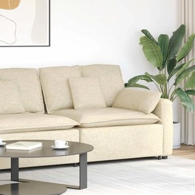 krém moduláris kanapé karfás végmodul párnákkal 100 cm