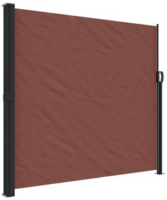 barna behúzható oldalsó napellenző 180 x 500 cm