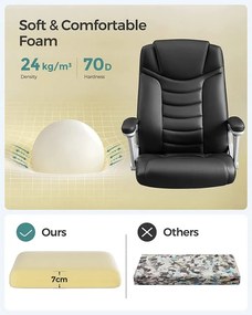 Songmics Ergonomikus irodai szék, állítható magasságú forgószék