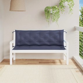 2 db tengerészkék oxford szövet kerti padpárna 150 x 50 x 7 cm