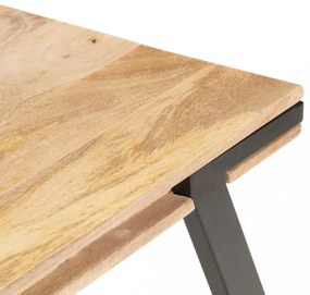 vidaXL tömör mangófa dohányzóasztal 114 x 65 x 40 cm