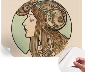 Öntapadós fotótapéta Design Divatos szecessziós portré 312x219 cm