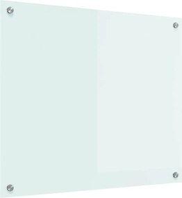 vidaXL Konyhai splashback Fehér 70 x 60 cm edzett üveg