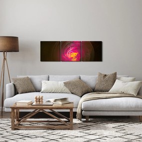 Kép - spirális absztrakció (órával) (90x30 cm)