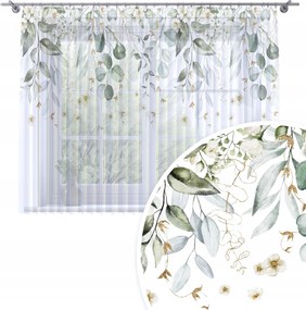 Függöny Kész Fátyol 300X160 Festett Mintás Béka Szalag Függöny 376