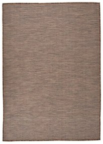 barna lapos szövésű kültéri szőnyeg 140 x 200 cm