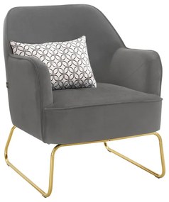 Szürke bársony fotel Joshua - Støraa