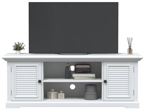 fehér szerelt fa TV-szekrény 110 x 30 x 41 cm
