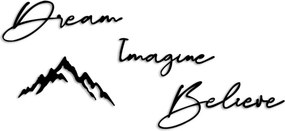 Dream fém fali dekoráció, 47×16 cm