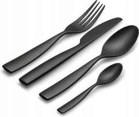 Alessi Dressed Melamin evőeszköz 16 El. Fekete