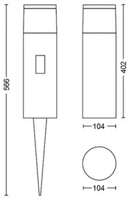 Philips 17437/30/P7 - LED RGBW Kültéri lámpa Hue CALLA LED/8W/24V IP65