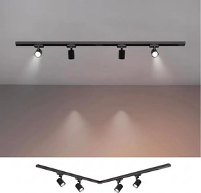 BRILAGI - Sínrendszeres spotlámpa HUSKY 4xGU10/10W/230V 150 cm fekete