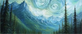 Kép - Táj Van Gogh érintésével (120x50 cm)