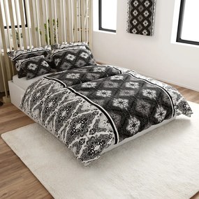 NISCHA szürke pamut ágyneműhuzat