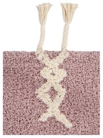 Rózsaszín mosható kézi szövésű pamut gyerek szőnyeg 140x200 cm Noah – Lorena Canals