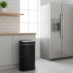 DEUS szenzoros hulladékgyűjtő, 58 literes, fekete Jurhan