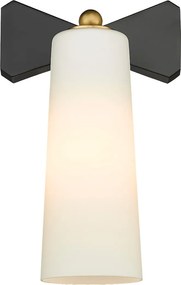 Cosmolight glamour modern fali lámpa bow fekete sárgaréz cosw01169bk