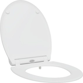 vidaXL WC ülőke Fehér 47 x 37,5 x 3,8 cm Duroplast