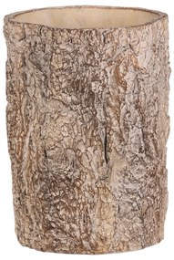 Virágcsomagoló fa kérget utánzó, 16 x 16 x 21 cm,beton, 16 cm