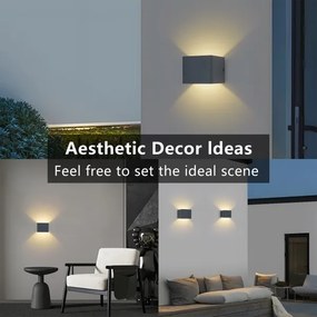 Brilagi - LED kültéri fali lámpa DONNANI LED/5W/230V 10 cm antracit IP44