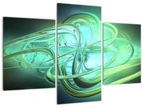 Zöld absztrakció kép (90x60 cm)