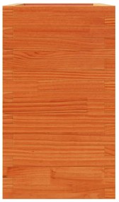 viaszbarna tömör fenyőfa kerti virágláda 90x40x72,5 cm