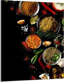 Üveg Vágódeszka 40x52 Fűszerek A Konyhába