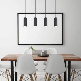 Globo 57911-4HB - ROBBY 4xGU10/35W/230V fekete függeszték