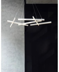 Maytoni MOD016PL-L75W - LED Csillár zsinóron LINE LED/79W/230V fehér