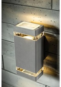 Lámpa Fali Lámpa NESSA 2 irányú, GU10, MAX. 50W, IP54, AC220-240V, 50/60Hz, szürke