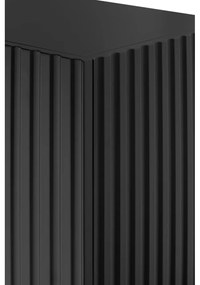 Doric fekete tálalószekrény, szélesség 200 cm - Teulat