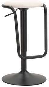 Fehér-fekete kárpitozott állítható magasságú bárszék (ülésmagasság 61 cm) Destiny – Mauro Ferretti