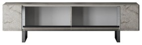 TV szekrény Yildiz - Travertine, Silver