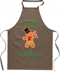 Karácsonyi konyhai kötény Az Ön neve A karácsonyi sütemények királya