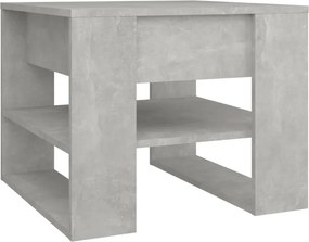 vidaXL betonszürke szerelt fa dohányzóasztal 55,5x55x45 cm