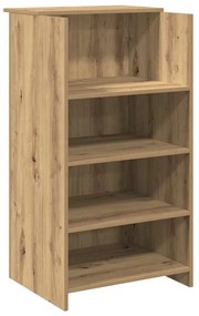 recepciós pult kézműves tölgy 135x50x103,5 cm szerelt fa
