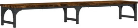 vidaXL füstös tölgy színű szerelt fa monitorállvány 105 x 23 x 15,5 cm