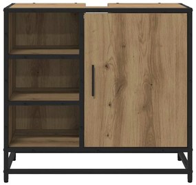 vidaXL Fürdőszoba Székény Artisan tölgy 65 x 33 x 60 cm Faanyag