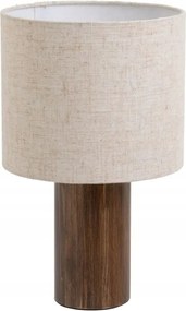 Asztali Lámpa Álló Éjjeli Lámpa 32 CM Fa Lenvászon Lámpabúra Boho Stílus