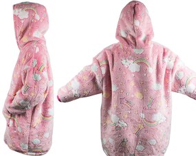 Gyerek pulóver - sötétben világító - rózsaszín