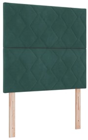 Fejtámla Gyémánt Blokk Design Sötét Zöld 90 cm Bársony, Fejtámla Gyémánt Blokk Design Sötét Zöld 180 cm Bársony
