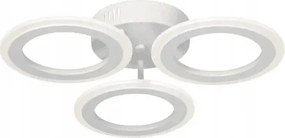 Fehér spinner lámpa, statikus kerekek Led karikákkal, fürdőszoba világítás