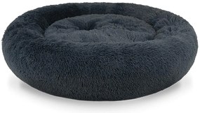 Plüss ágy kutyáknak 80 cm sötétszürke