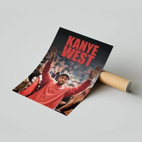 Kanye West Poszter Nappaliba 50x70 cm Ajándék ötlet