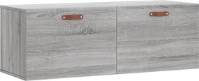 vidaXL szürke sonoma színű szerelt fa faliszekrény 100 x 36,5 x 35 cm