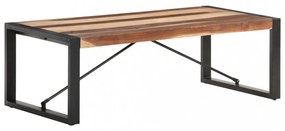 Tömör fa dohányzóasztal rózsafa felületkezeléssel 120x60x40 cm