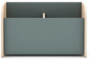 Szürkészöld gyerek könyvespolc 70x42x35 cm Esteban – Marckeric