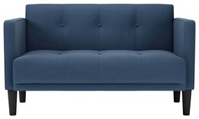 kék szövet loveseat kanapé 111 cm
