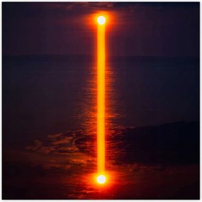 Poszterek 30x30 Naplemente tükröződés