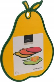 Konyhai vágódeszka 30x28x8cm Műanyag, gyümölcs alakú